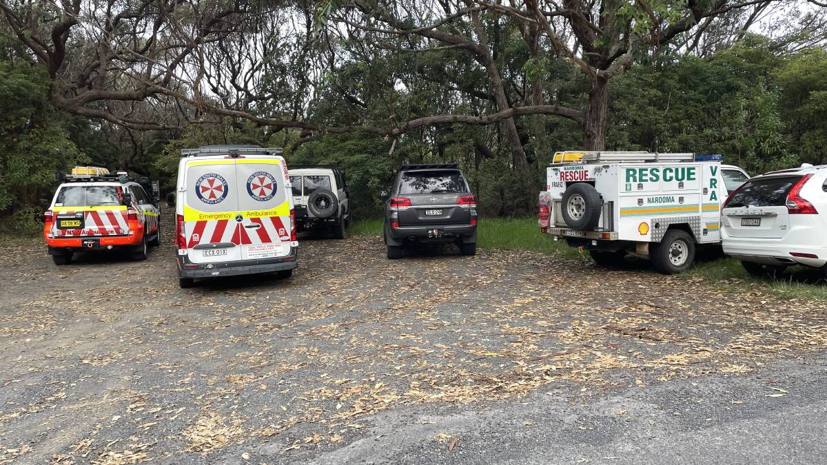 Emergency services assist in a multi-agency search on Tuesday, December 12. Picture by Marion Williams