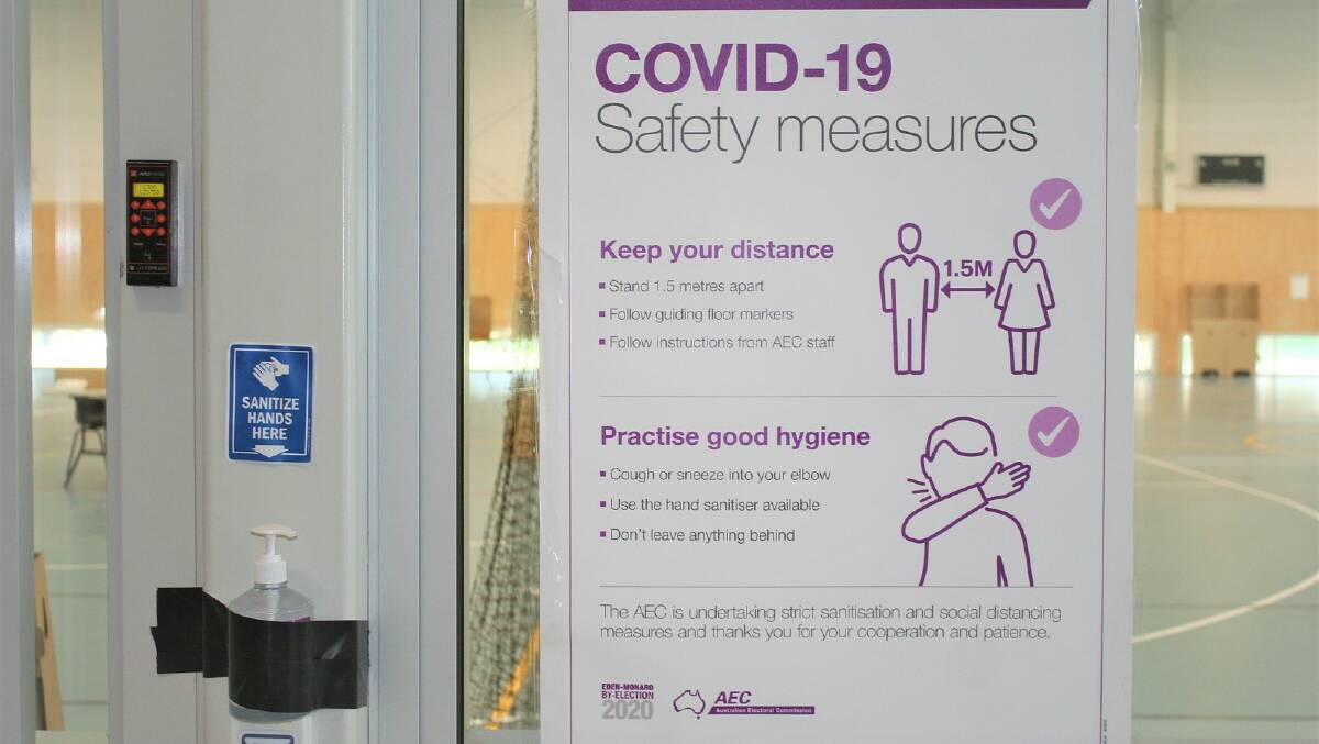 COVID safety measures will be in place across voting centres. Photo: AEC