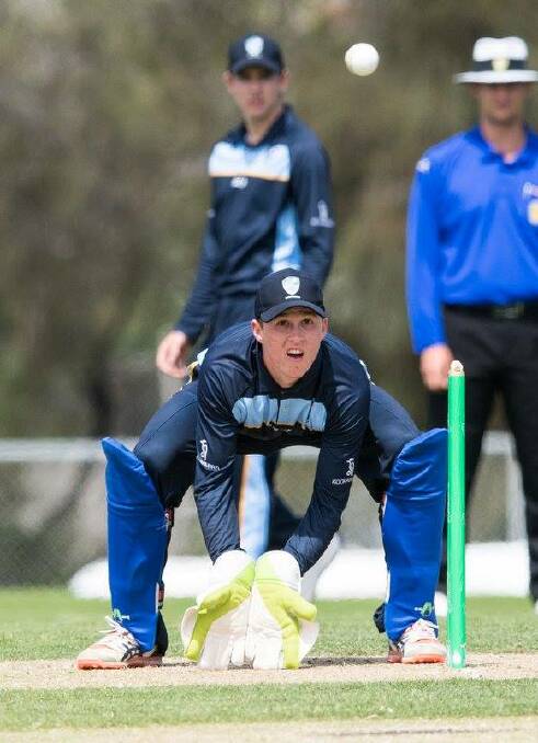SAFE HANDS: Ulladulla product Matthew Gilkes keeps an on the ball during the under 19s national championships. Photo: CRICKET AUSTRALIA