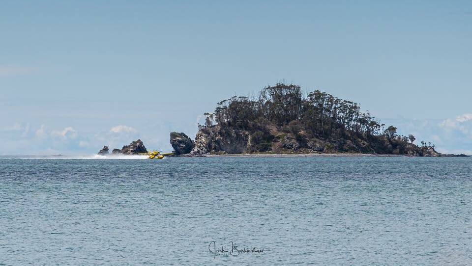 The water tanker filling up in Batemans Bay today. Photo Josh Burkinshaw. Follow him by clicking on the photo. 