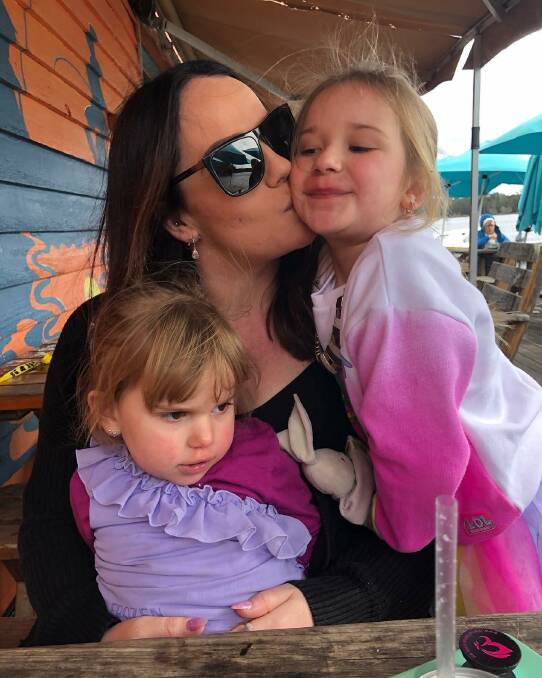 Brogan Lee and her two daughters. 