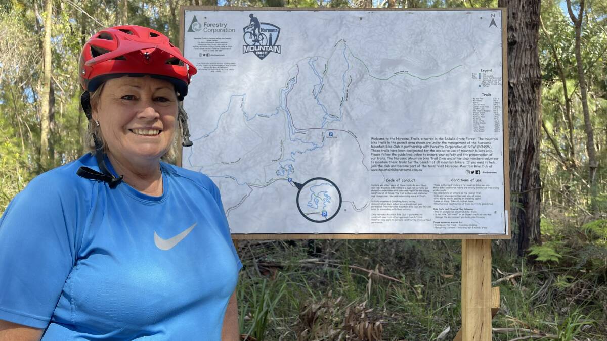 Narooma Mountain Bike Club president Georgie Staley said the Narooma Trails Hub will boost tourism in the region.