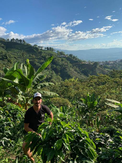 Sam Steiner visits a coffee growing region of Columbia. 