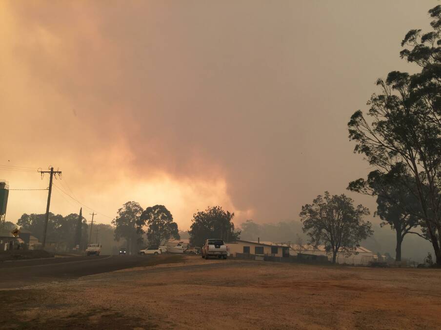 WHERE THERE'S SMOKE: The view at Mourya on Thursday as emergency fires again broke out across the South Coast. Photo: Supplied