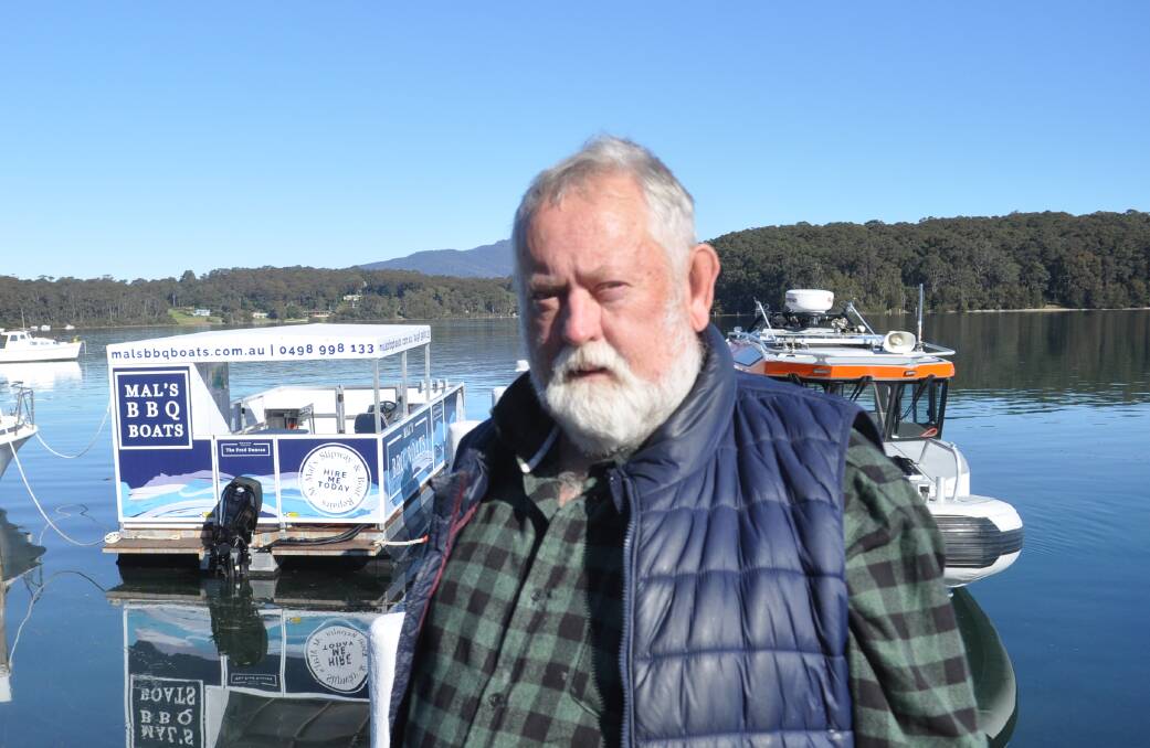 Owner of Mal's Slipway Mal Baddeley moved to the South Coast for his semi-retirement and has since spent his time reviving the boat building industry at Narooma. 