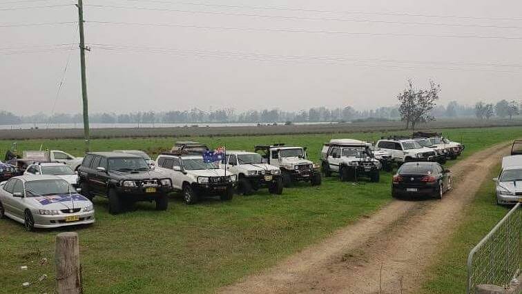 A convoy of four-wheel drivers travelled from Nowra to say goodbye to their mate on Sunday. 