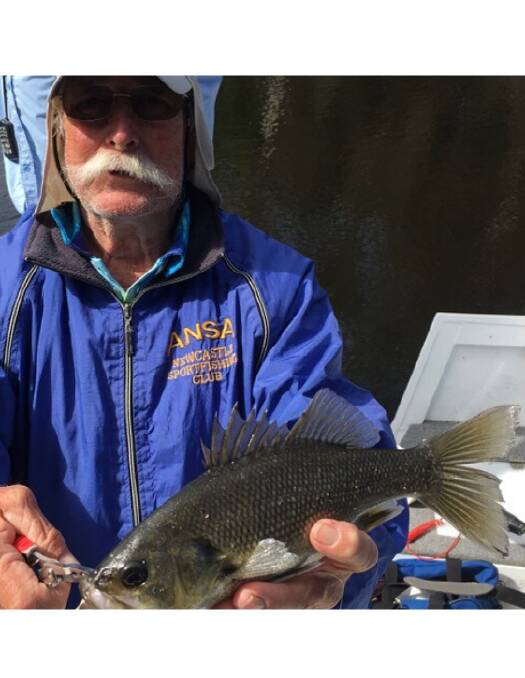 Only small Bass found at Brogo Dam last week by Narooma Sport and Gamefishing Club members John Redman and John Kozman.