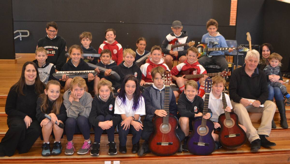 Whole school show: Year five Sharks show they have plenty of rythm during rehearsals last week. 