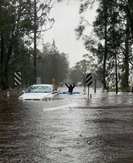 Flooding in the Eurobodalla Shire on Monday, July 27