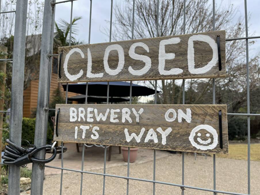 The Blue Earth cafe at Bodalla has been closed for its conversion into a brewery. Image: Claudia Ferguson. 