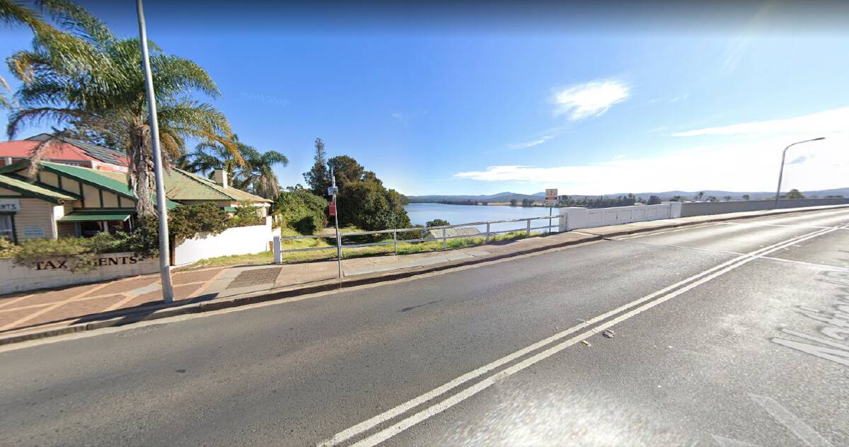 An image from Google Maps taken at the Moruya Bridge in July 2019. 