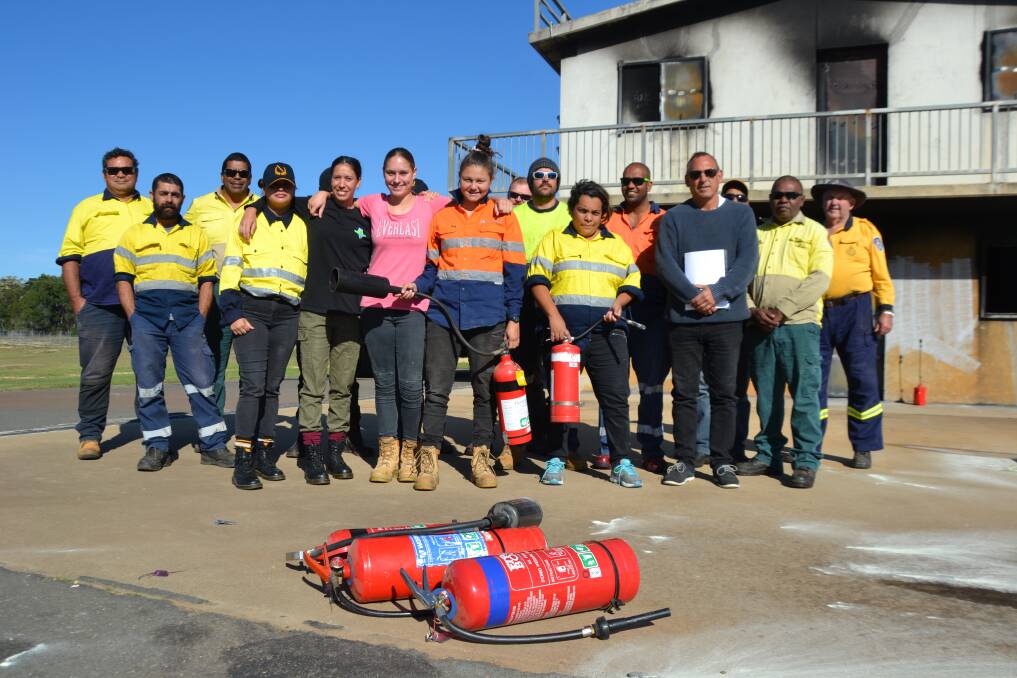 Future skippers of Dreamtime Culture Tours completed a fire safety and hazard course component at the Eurobodalla Rural Fire Service training facility recently. 