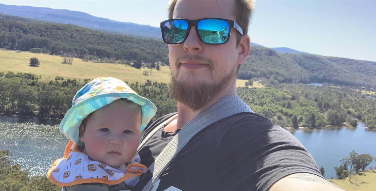 Jase Taylor pictured with his father Jayden who died at Bodalla last week.