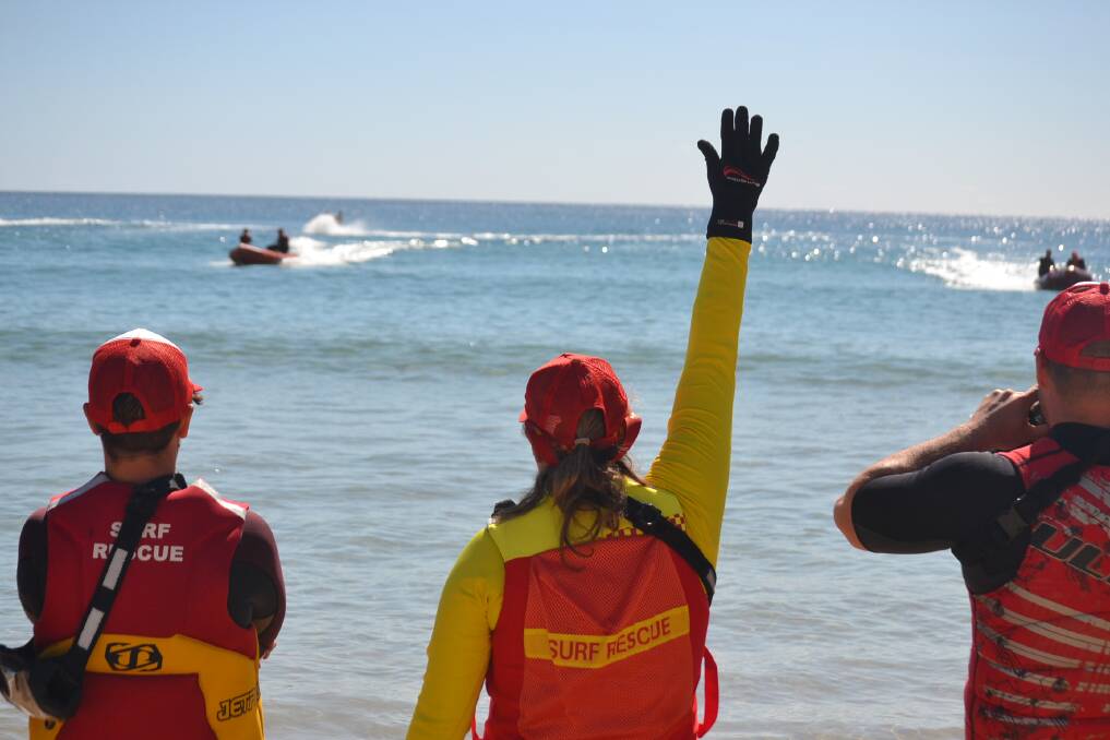 Far South Coast lifesavers training at Tathra in 2020. Picture: Claudia Ferguson. 