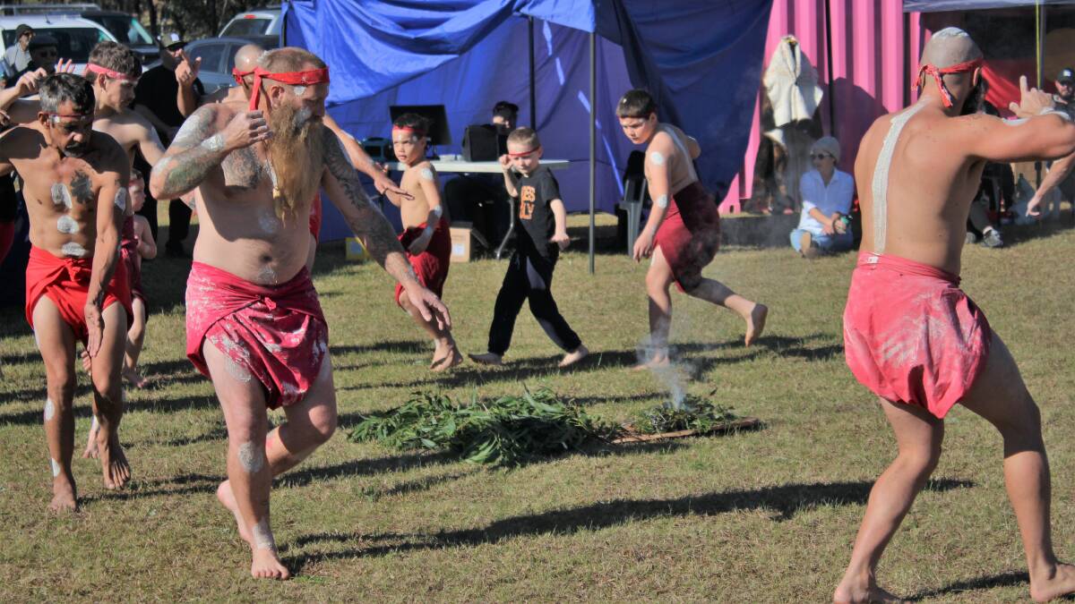 Pic of the week: Muladha Gamara performing a traditional dance ceremony at NAIDOC Big Day Out in Mogo. Picture: James Tugwell