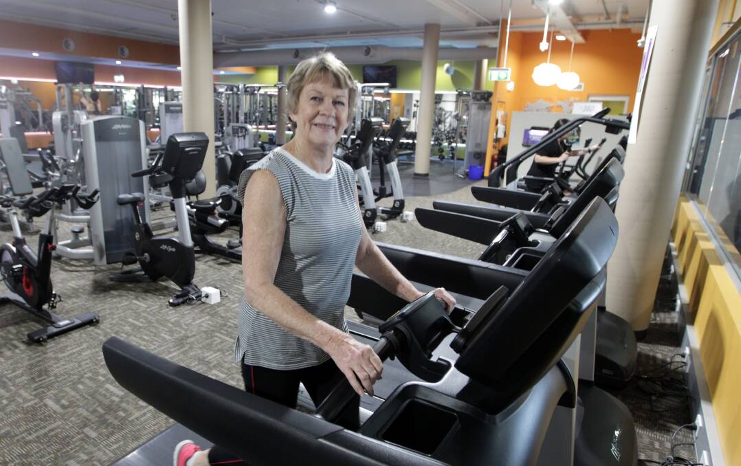 Feeling great: Carolyn Fenwick has been exercising at Anytime Fitness, Narellan since her lymphoma diagnosis and recommends it to everyone. Picture: Simon Bennett