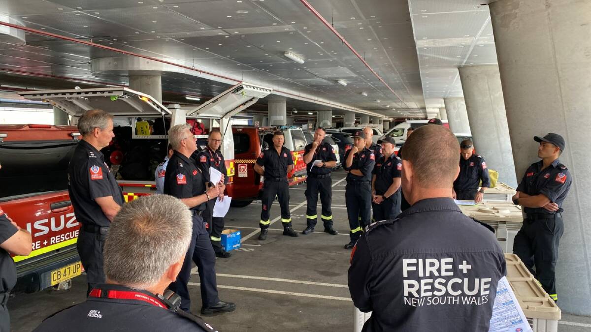 FRNSW in-water teams prepare to travel south. Picture FRNSW