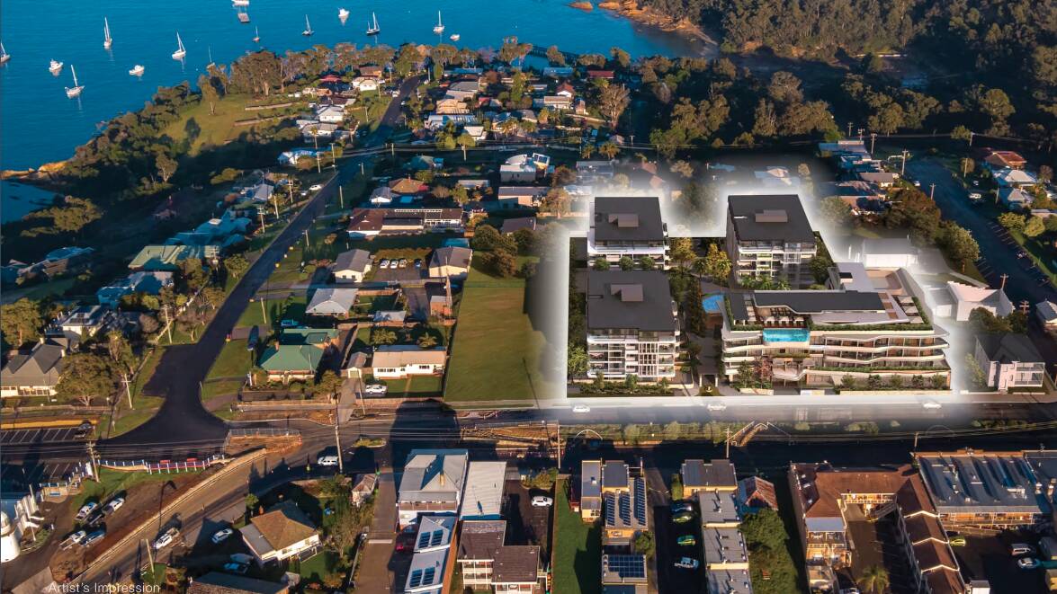 Artist's impression of the Sapphire of Eden in location at the old Fishermen's Club site, Eden. 