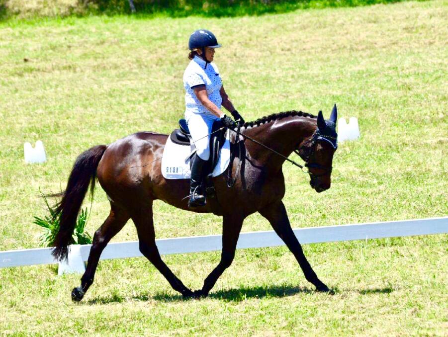 STEPPING OUT: Narooma's Jo Freebody won the 'Preliminary' Reserve Champion ribbon at the south coast dressage championships on the weekend.