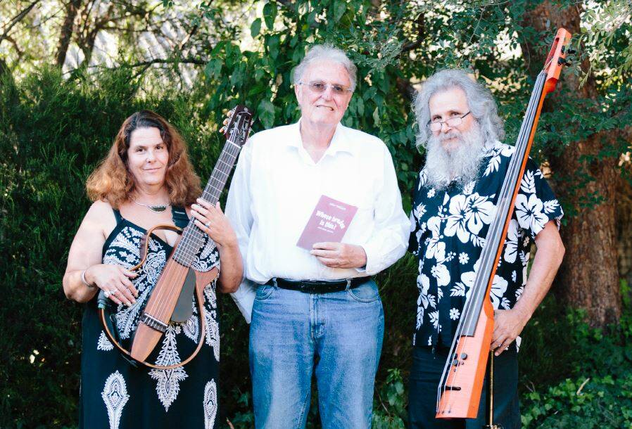 WORKING TOGETHER: Milena Cifali, John Passant and Jim Horvath are joining forces for a book and album launch in Narooma and Mallacoota this weekend. 