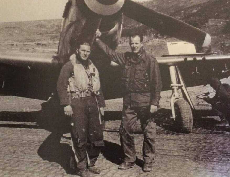 MISSION POSSIBLE: With Ross Coburn after the completion of their 100th operational sorties in Korea, February 1951.