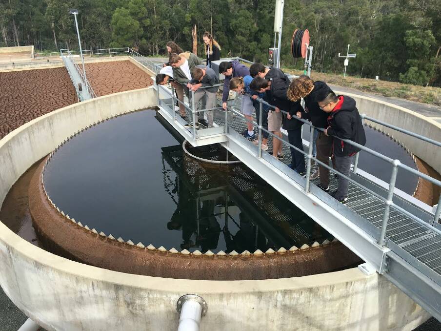 MAKE A SPLASH: Carroll College chemistry and biology students were the first group to see the water cycle process from start to finish – touring Deep Creek Dam, the northern water treatment plant and the Moruya Sewage Treatment Plant last week.