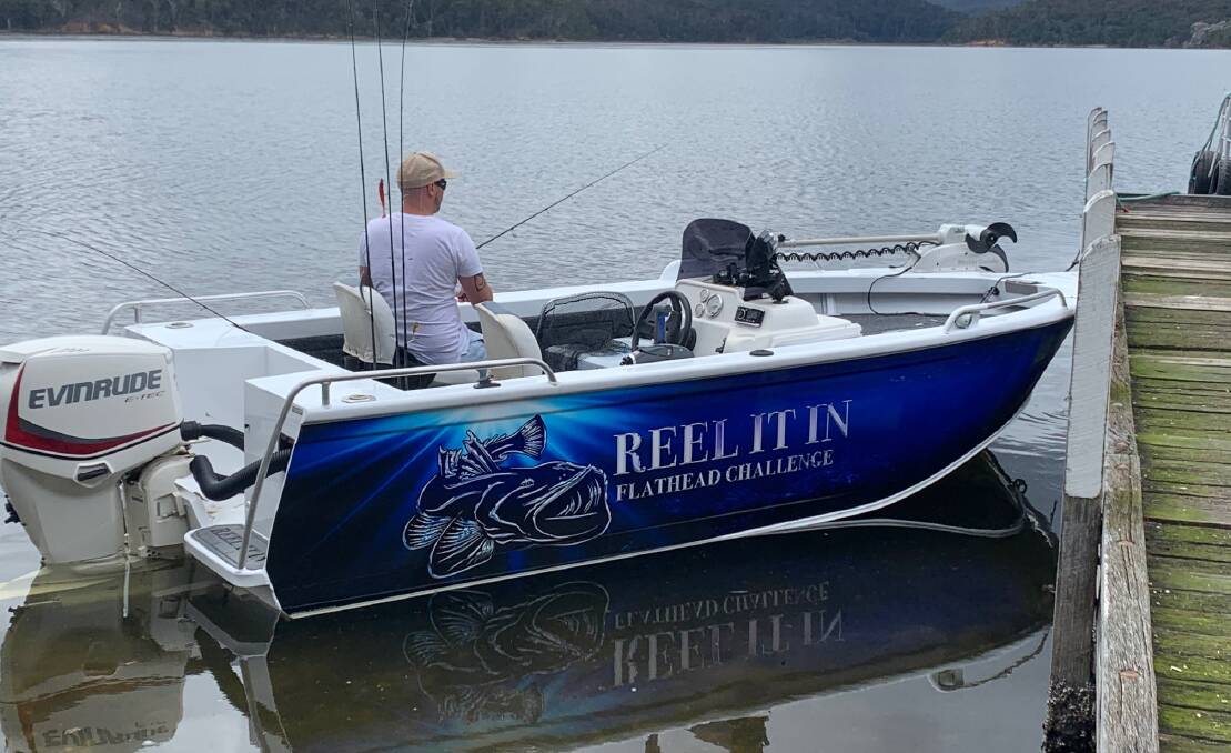 The Reel It In comp boat gets ready for a session chasing the flathead. 