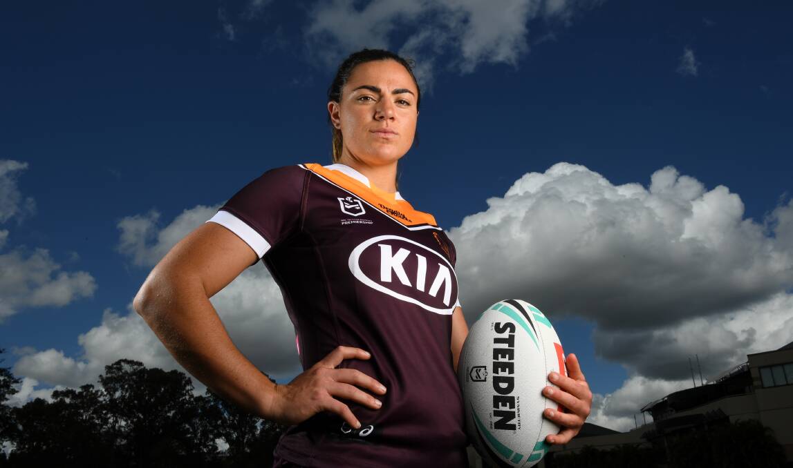 Forward muscle: Cobargo's Millie Boyle will be a mainstay for the NSW forward pack in the State of Origin. Picture: NRL Imagery. 
