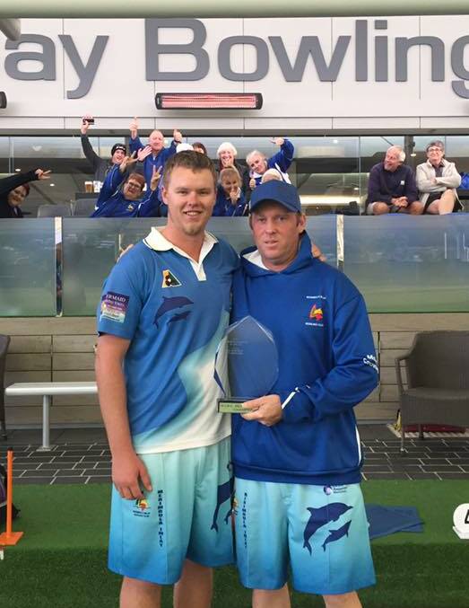Malua Bay bowling coordinator Jay Breust and Merimbula bowls coordinator Michael Wilks reached the State Champion of Champions round in pairs last year. 