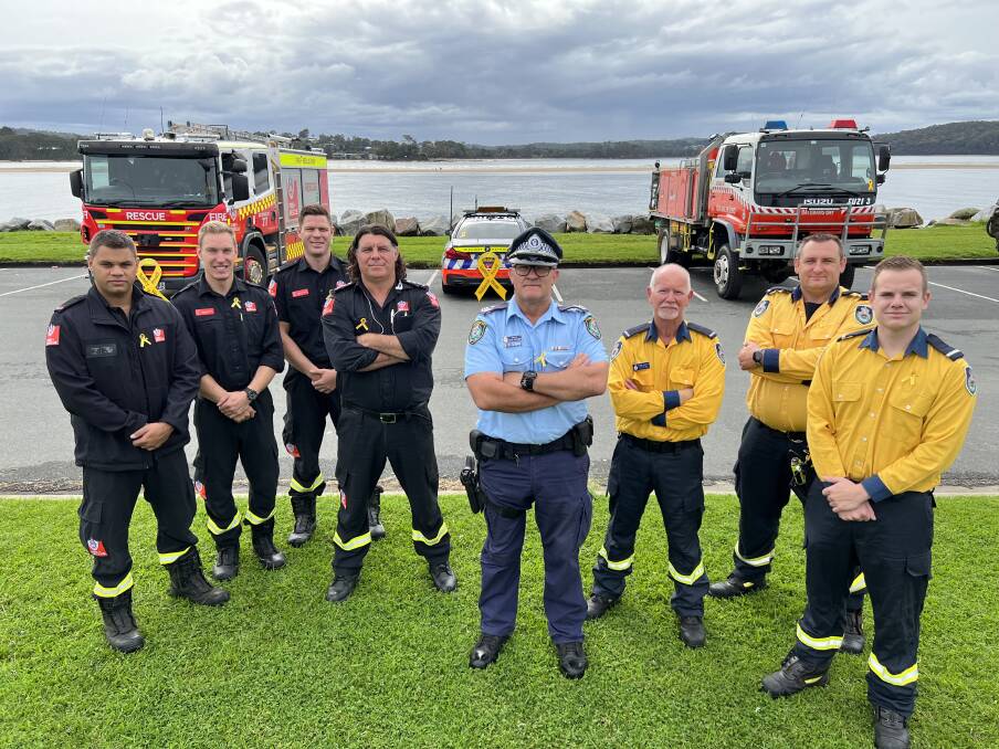 Representatives from Batemans Bay Fire and Rescue, South Coast Police District and Batemans Bay Rural Fire Service are urging the community to drive so others survive for National Road Safety Week.