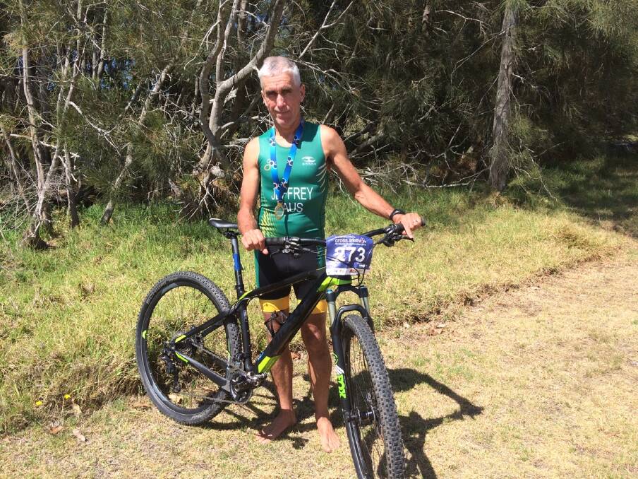 Richard Jeffrey, formerly of Narooma and now from Bingie, was one of nine triathletes selected by Triathlon Australia to represent Australia. 