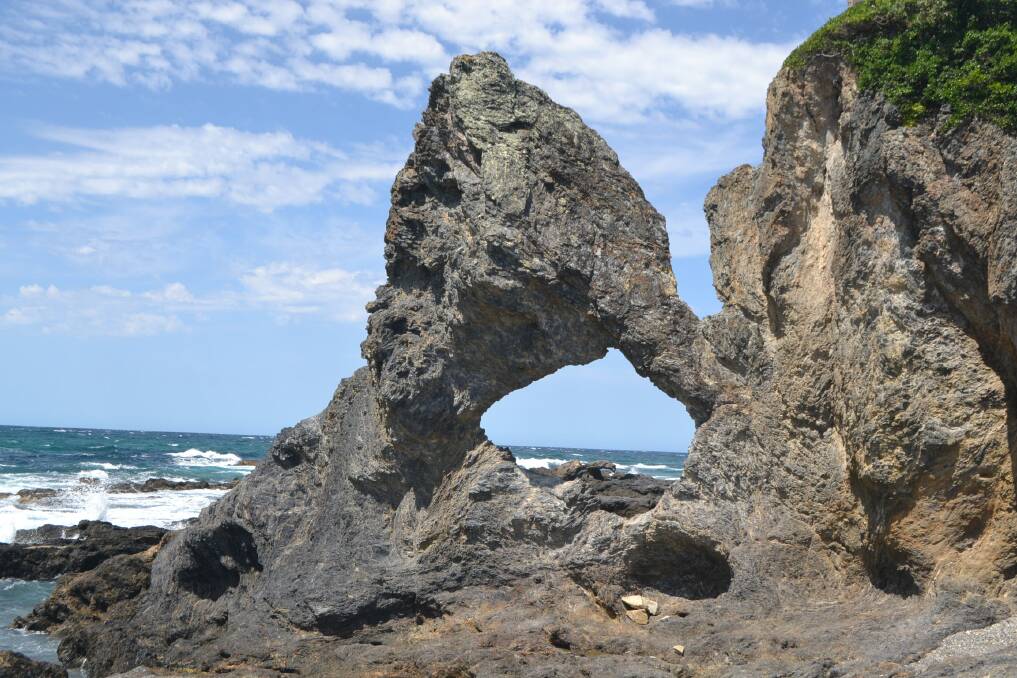 Changes in Narooma's favourite rock formation