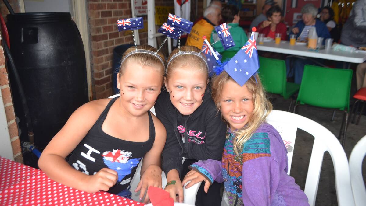 Australia Day breakfast and ceremony at Narooma surf club