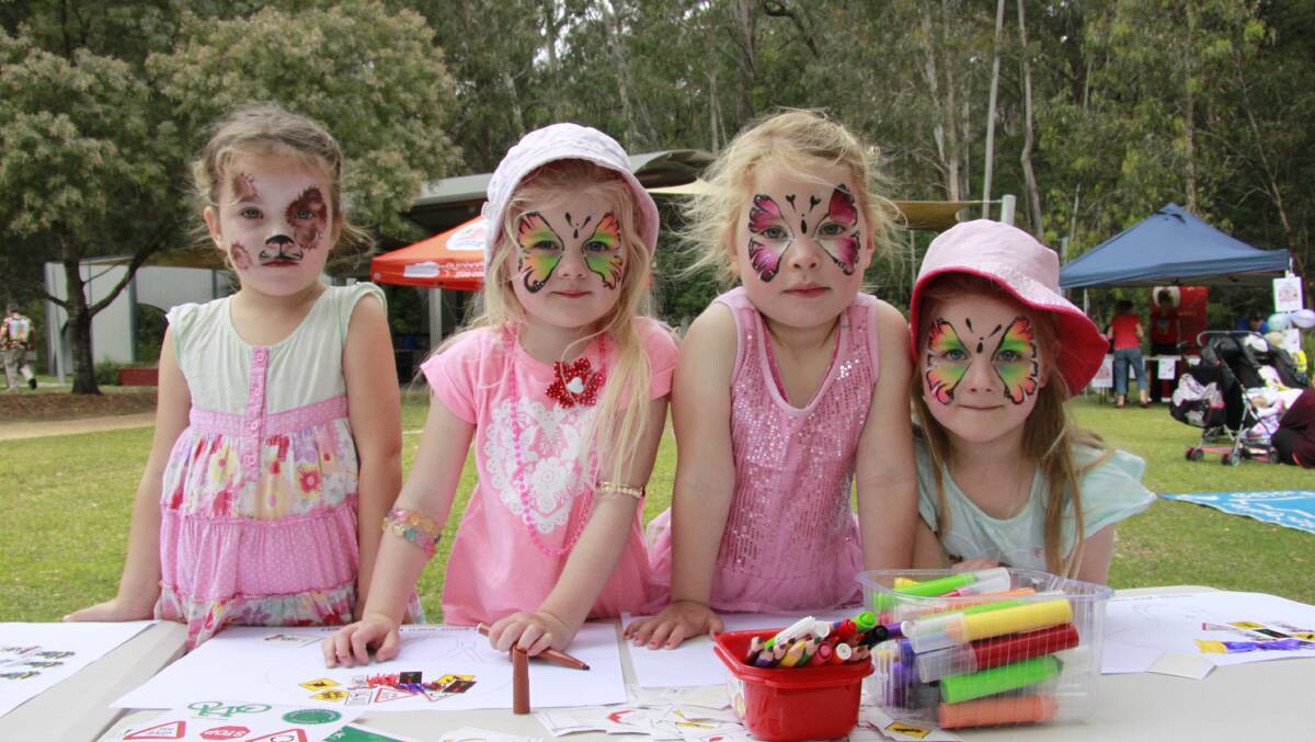 Ebony Berry, Mia Mintie, Romy Malone and Keira Mintie enjoyed last year’s Children’s Fun Day at the Botanic Gardens. 