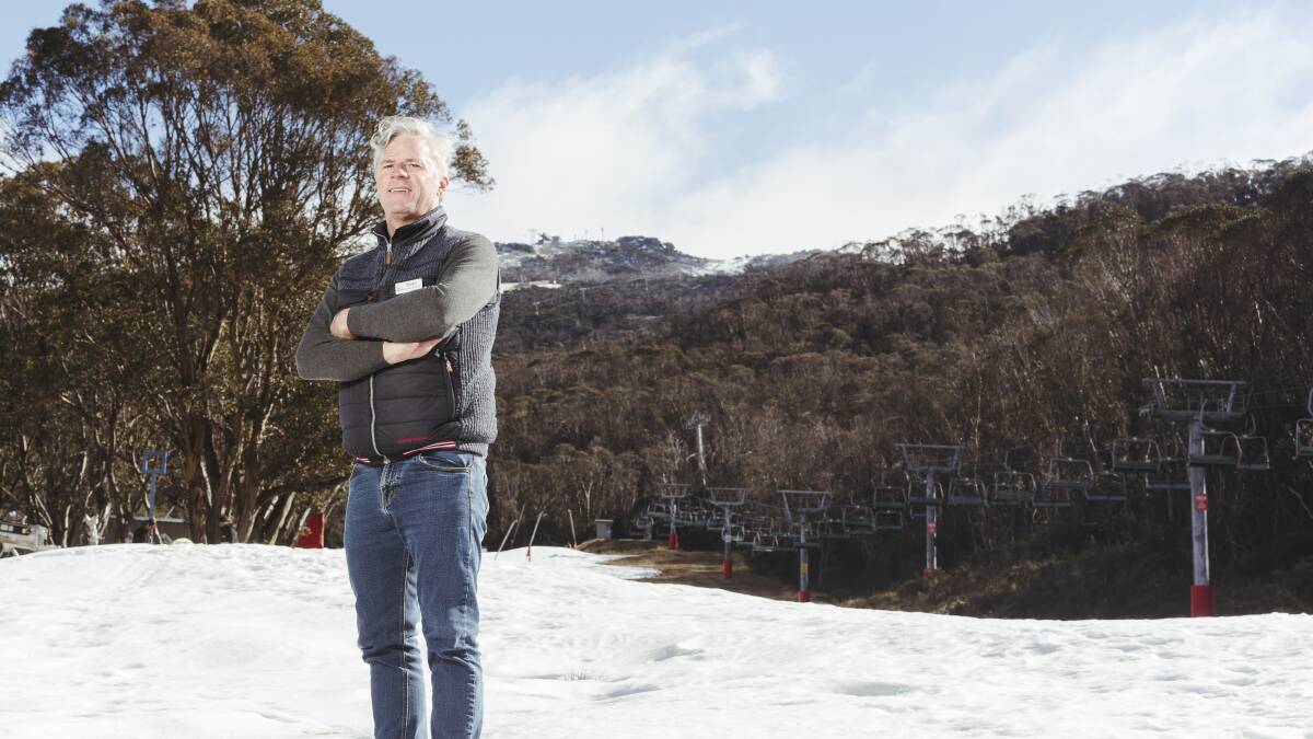 Thredbo's general manager Stuart Diver is the host of a new five-part podcast series looking at some of Australia's most well-known natural disasters. Picture: Dion Georgopoulos