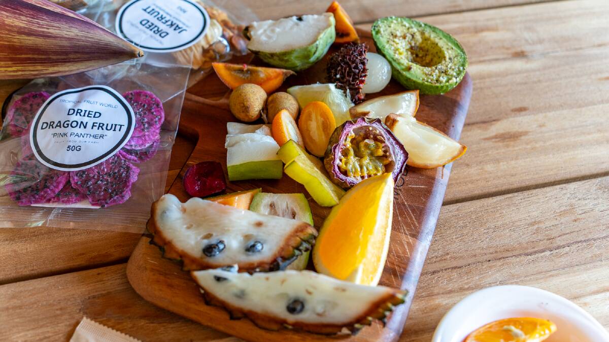 A tasting platter at Tropical Fruit World. Picture by Michael Turtle A tasting platter at Tropical Fruit World. Picture by Michael Turtle