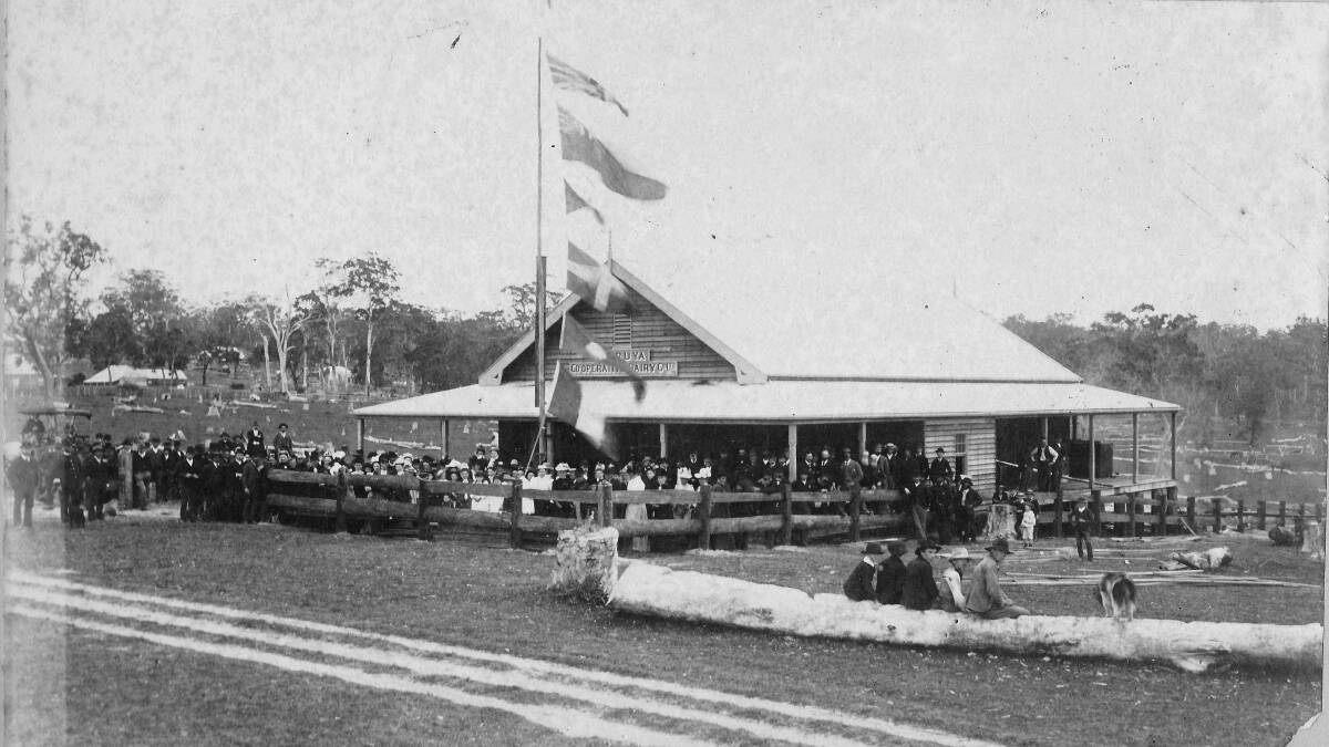 Yhe opening of the Moruya Cheese Factory in Horden Street in 1892
