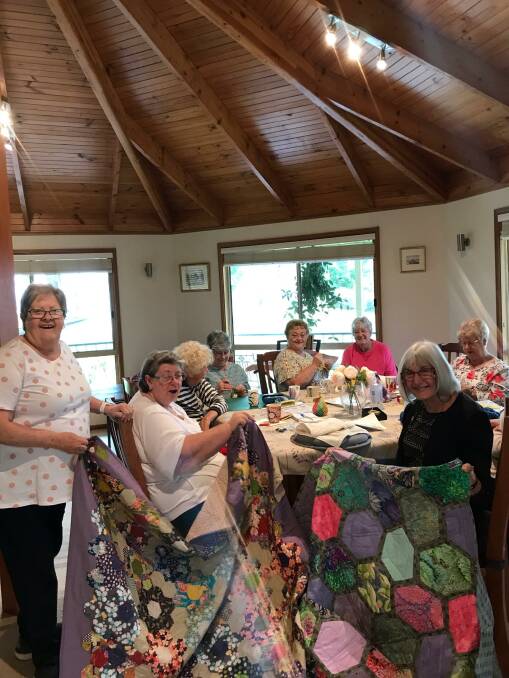 Bodalla CWA ladies held an informal craft day for their October meeting at member Helen Heritages house.
