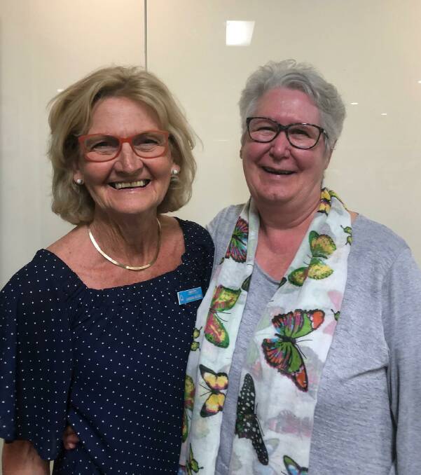 Barbara McCabe and Sandra Haynes are celebrating 21 years as members of Quota International of Narooma.