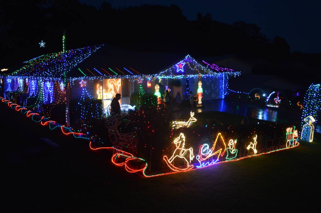 Christmas Light display at 62 Warbler Crescent, North Narooma