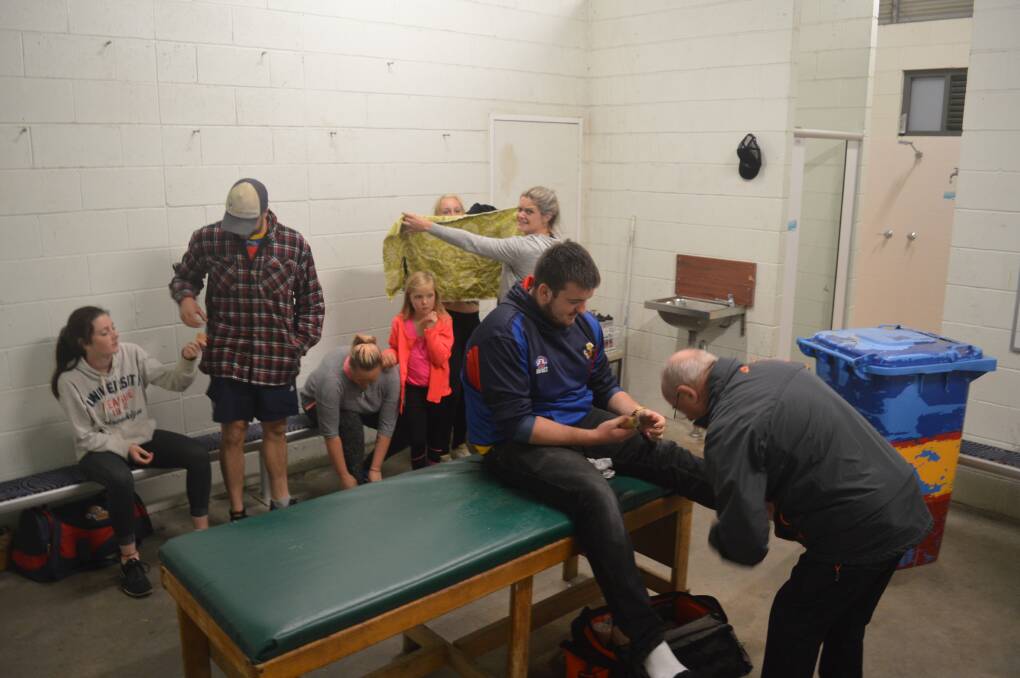 Men and woman, girls and boys are forced to share the same change room at Bill Smyth Oval, Narooma.