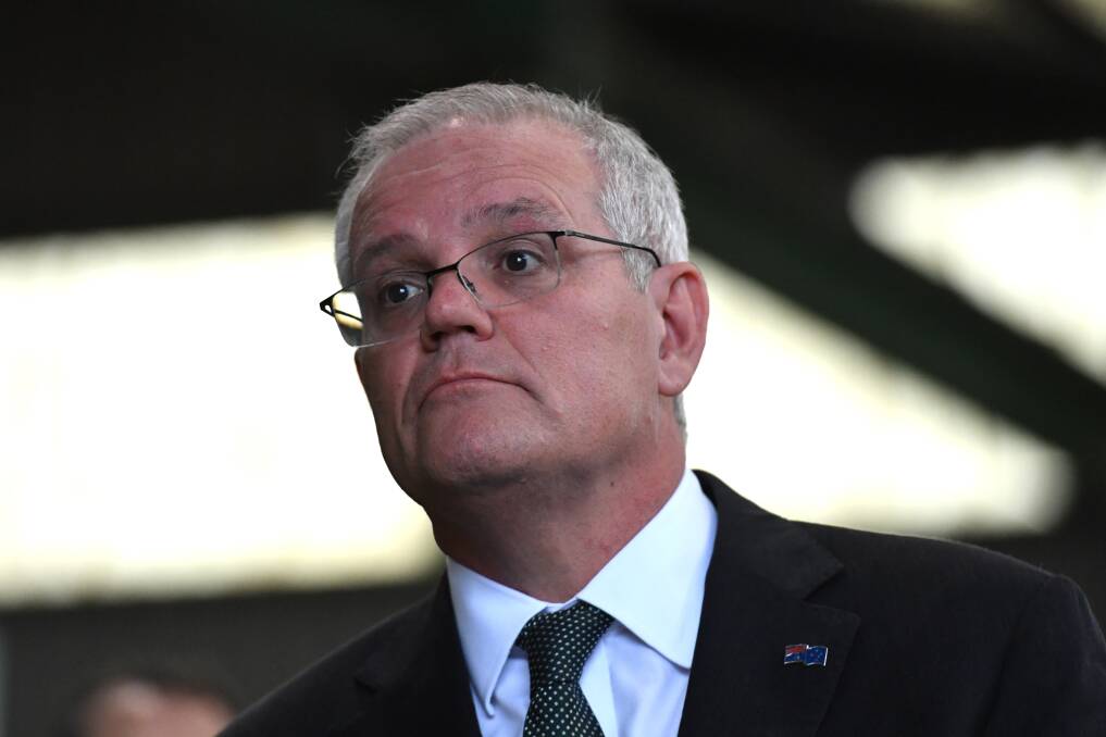 Prime Minister Scott Morrison is campaigning in Tasmania. Picture: AAP