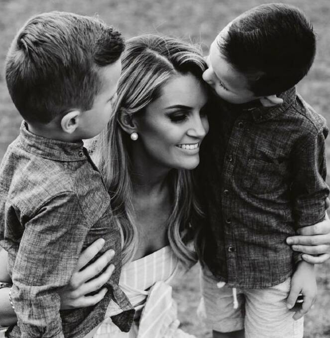 Samantha Jayne with her two sons, Charlie and Tommy. Photo supplied.