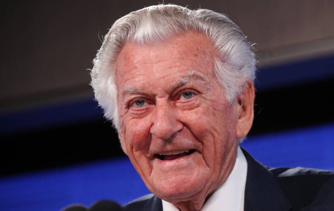 Bob Hawke in 2017. The former prime minister died on Thursday. Picture: Andrew Meares