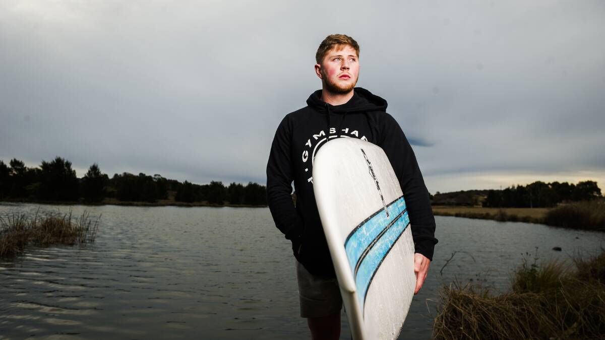 Canberra's William Nash, now 19, is to receive a bravery award for a beach rescue and has urged more education be provided about ocean safety. Picture: Dion Georgopoulos
