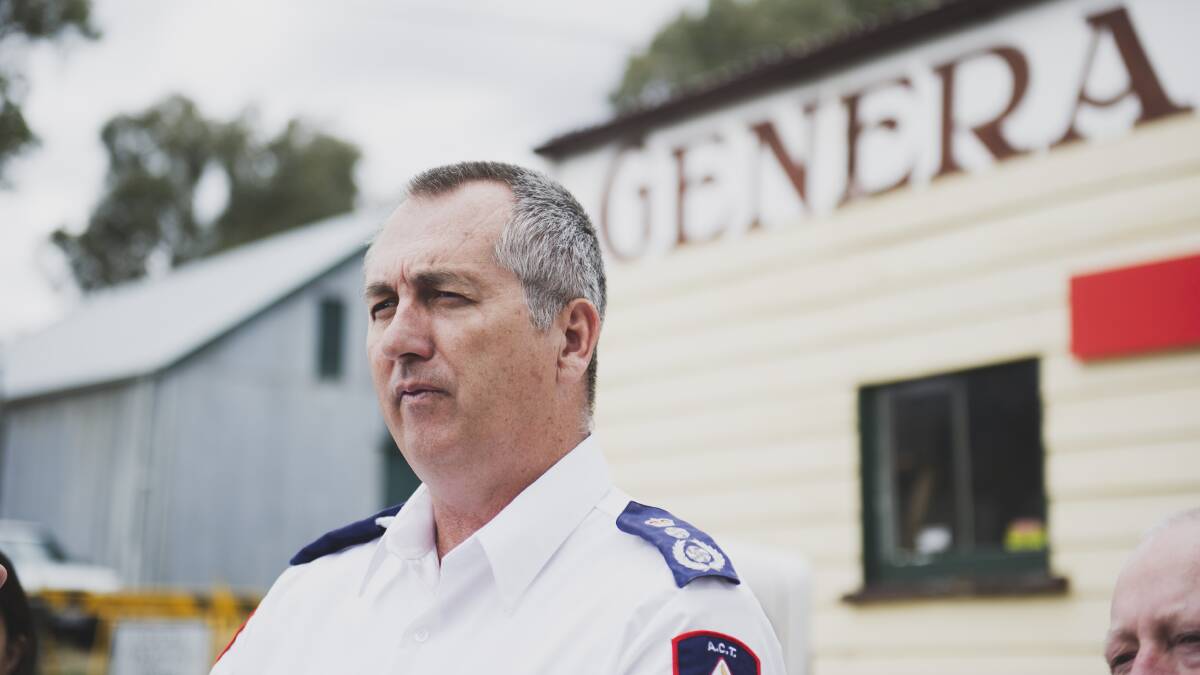 ACT RFS chief officer Joe Murphy. Picture: Dion Georgopoulos