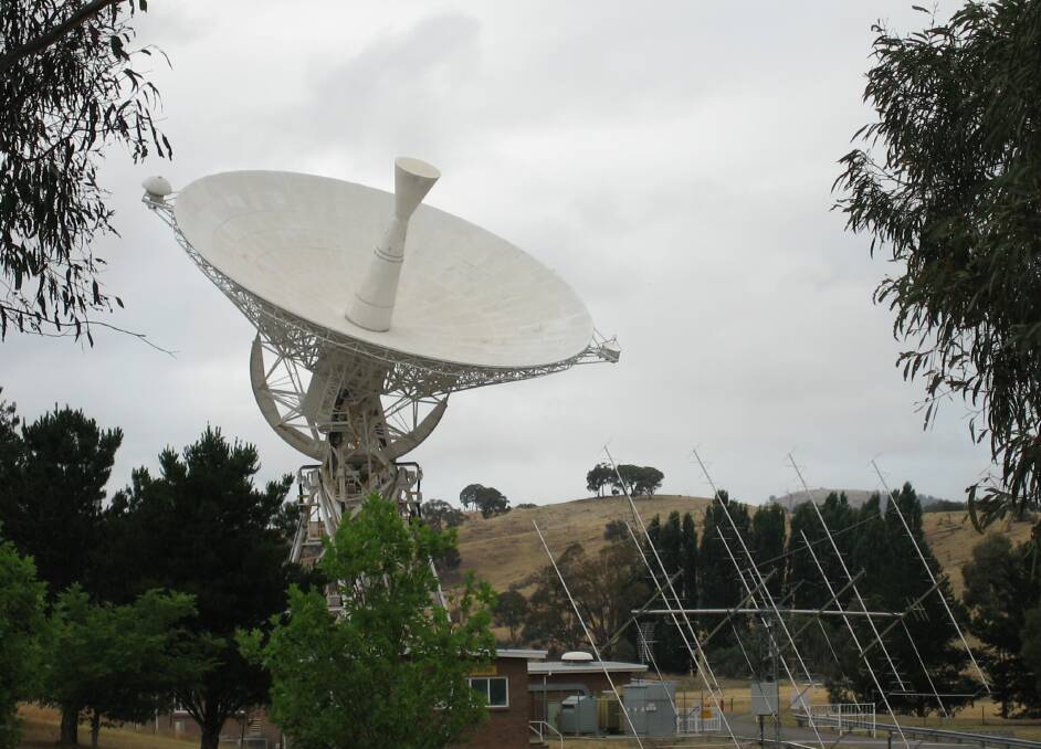 A refurbished dish and cone at Tidbinbilla's Deep Space Tracking Station has reconnected with the Voyager 2 spacecraft on its long, lonely mission into deep space. Picture: Supplied