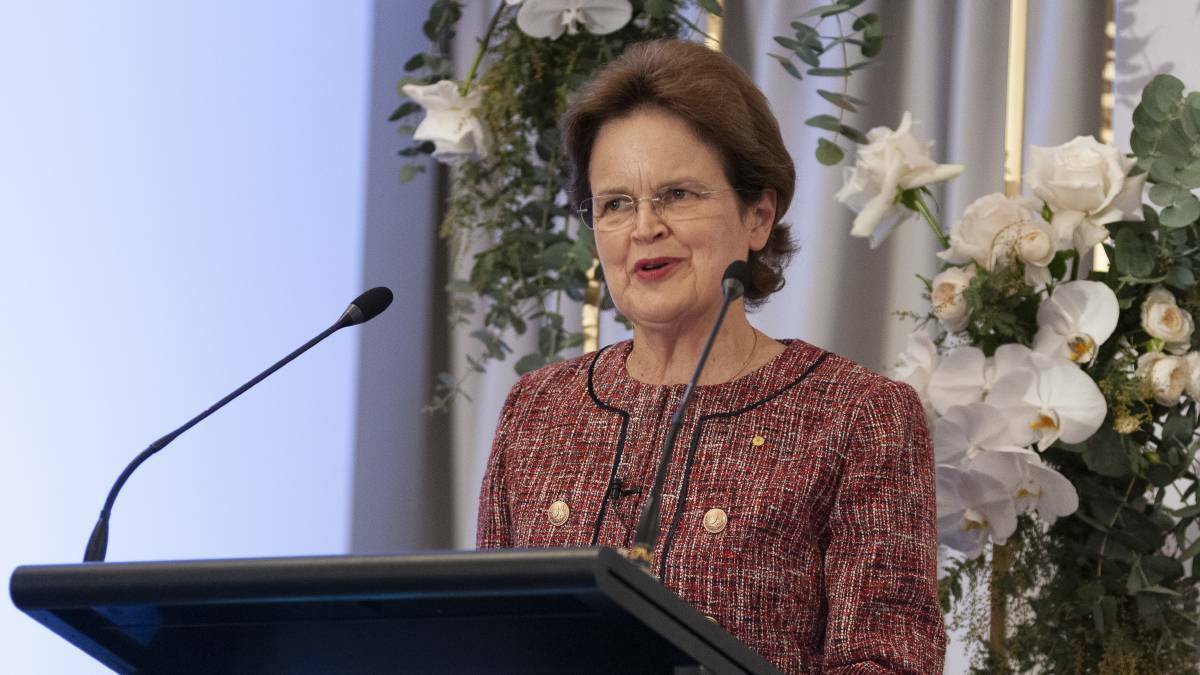 Frances Adamson delivered an oration named after her on the United Nations Public Service Day, hosted by the Institute of Public Administration, Australia. Picture: IPAA