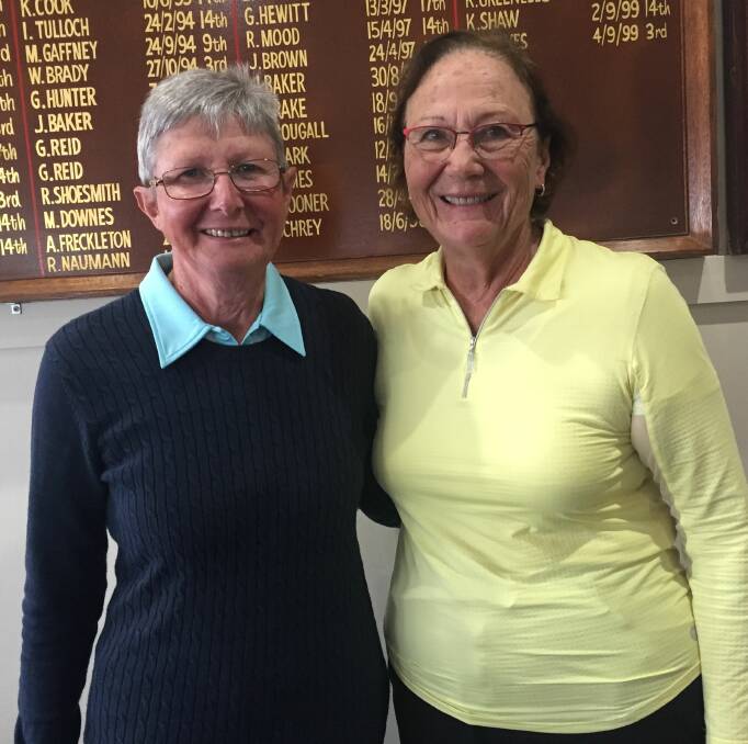 NAROOMA LADIES: Monthly Medal winner Jan Boxsell and Division 2 winner Di Williamson.
