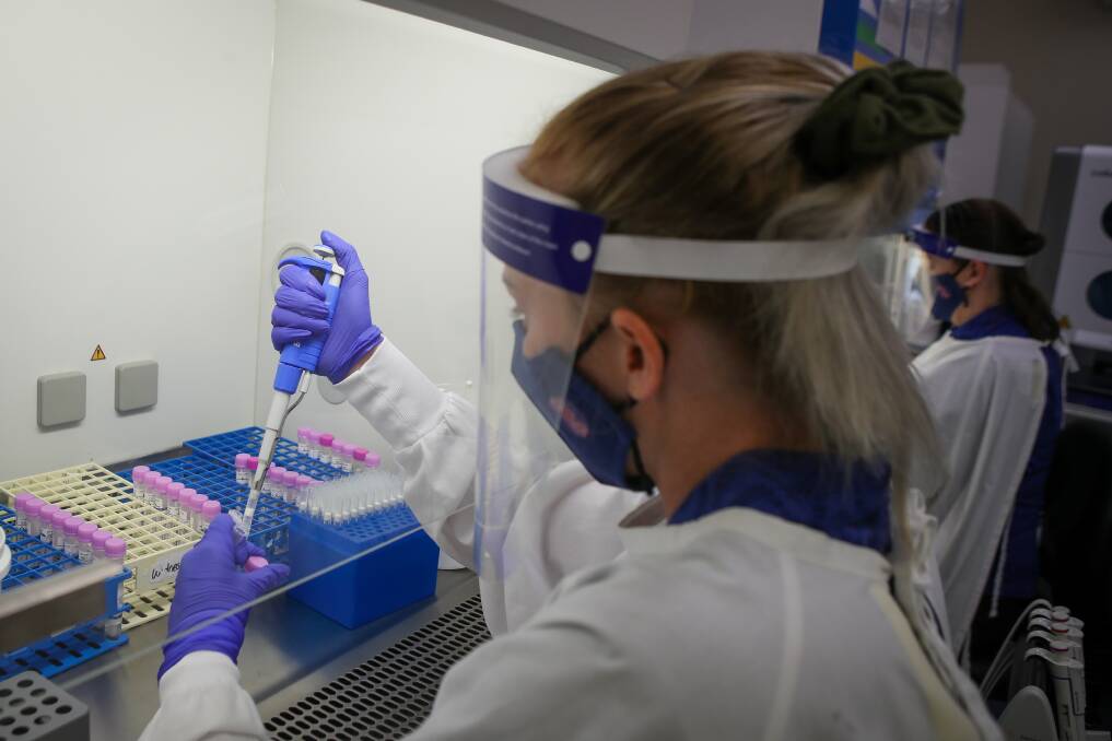 Southern IML Pathology's molecular laboratory uses PCR (polymerase chain reaction) tests, currently the gold standard for diagnosis of COVID-19. Pictures: Adam McLean